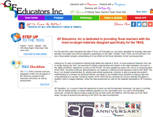 Tablet Screenshot of gfeducators.com